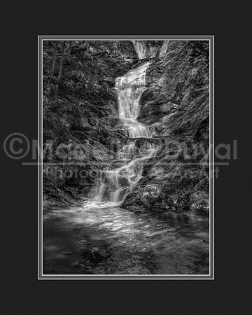 Tannery Falls in black & white